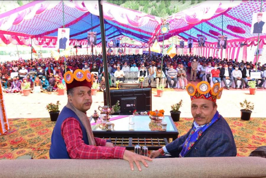 सीएम बोले लाहौल-स्पीति के लिए 136 करोड़ का बजट प्रावधान,केलांग व उदयपुर में 66.50 करोड़ के लोकार्पण/शिलान्यास किए
