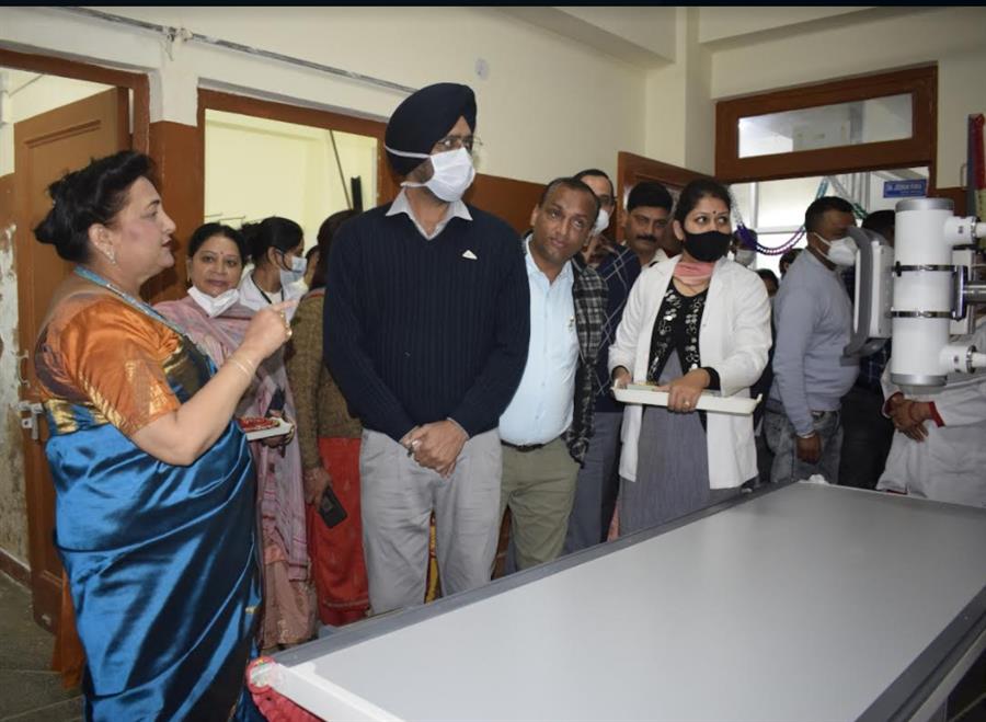 सरवीन चौधरी ने शाहपुर अस्‍पताल में डिजिटल एक्सरे मशीन का किया उद्घाटन