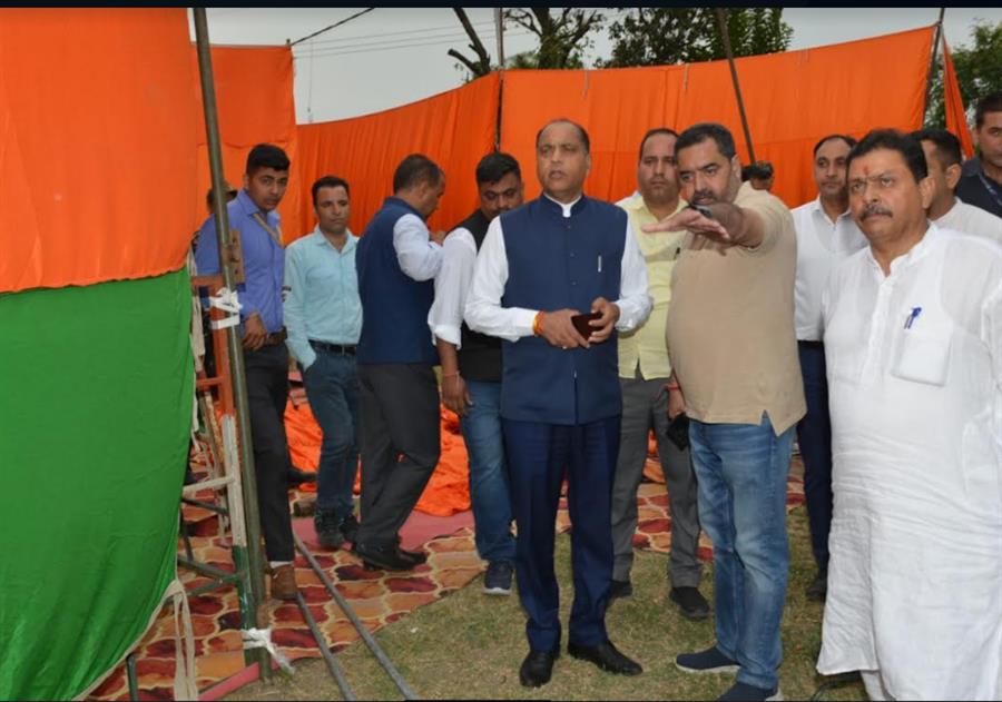 जेपी नड्डा की रैली कल, सीएम ने तैयारियों का जायजा लिया