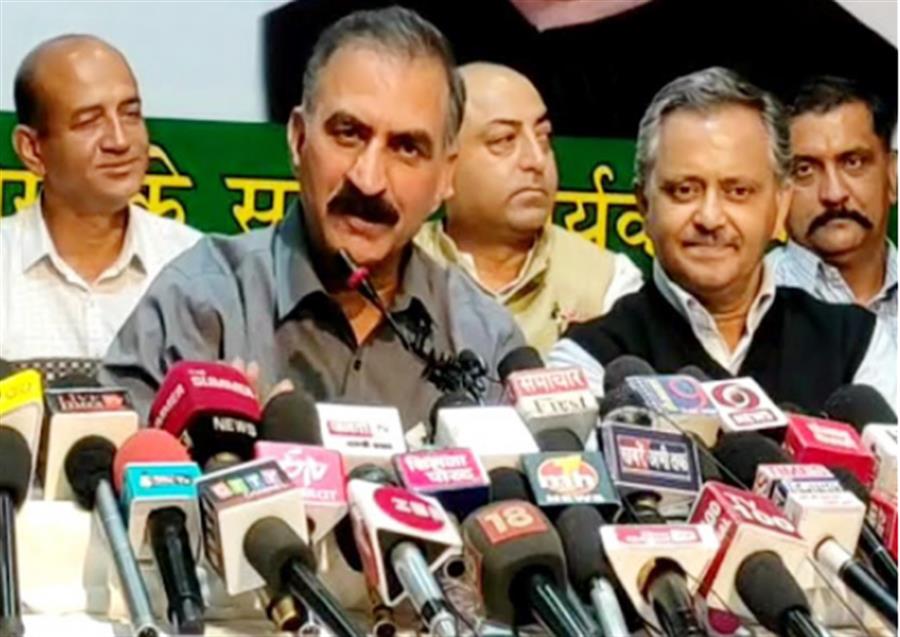 सुख्खू बोले सामुहिक नेतृत्व में चुनाव लड़ेगी कांग्रेस, नहीं होगा सीएम का चेहरा