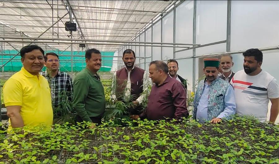 भांग के गैर-मादक उपयोग की अनुशंसा समिति ने किया सगंध पौधा केंद्र देहरादून का दौरा