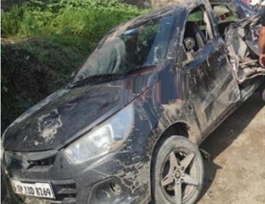 चंडीगढ़-मनाली एनएच पर ऑटो से टकराई कार, युवती की मौत, युवक घायल