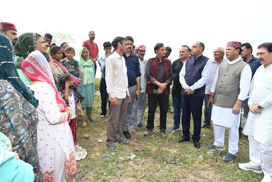 जयराम ठाकुर ने किया आपदा प्रभावित चंबा जिला का दौरा