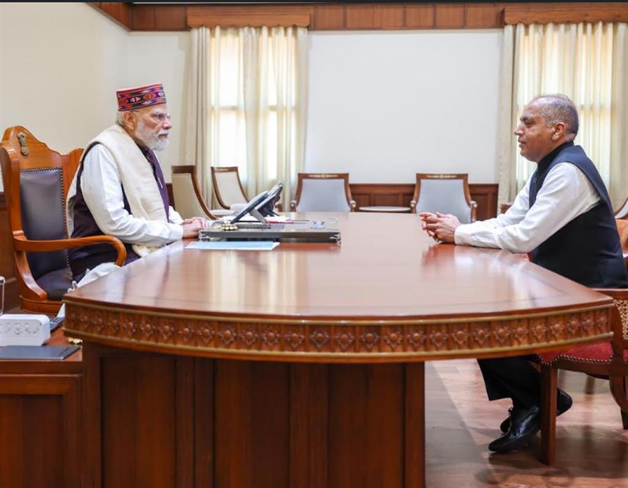 पीएम मोदी से मिले जयराम ठाकुर, हिमाचल के ज्‍वलंत मुद्दे उठाए