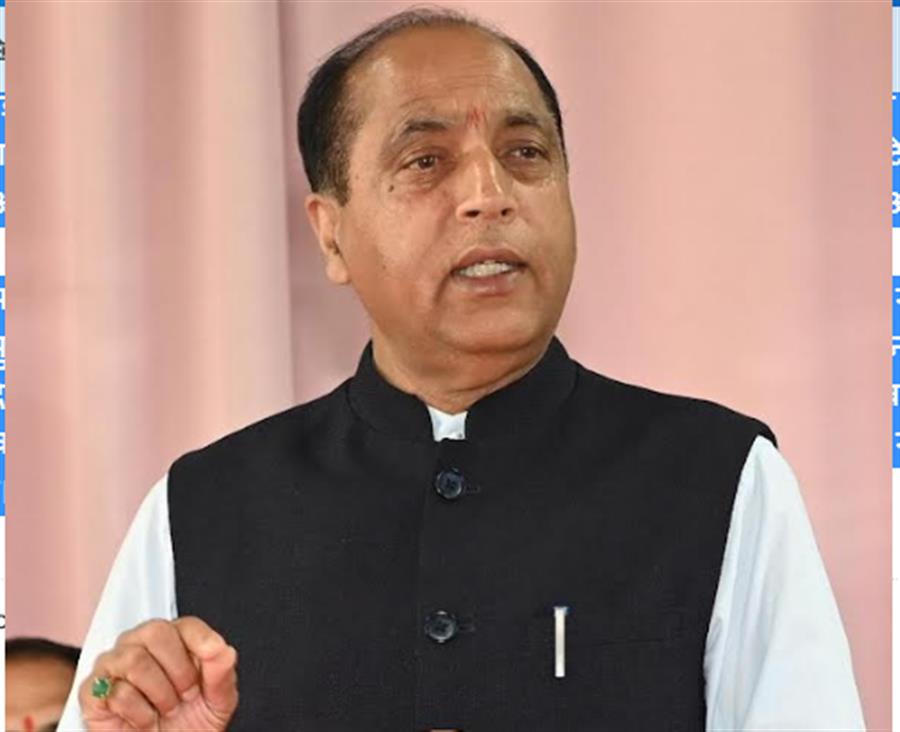 भाजपा को छोड़ अपनी पार्टी और सरकार संभालें सीएम सुक्‍खू: जयराम ठाकुर