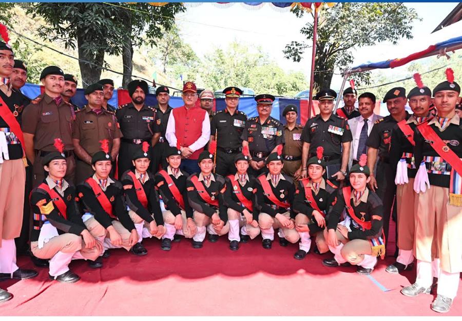 राज्यपाल ने किया एनसीसी बटालियन का दौरा, सर्वधर्म स्थल का किया शुभारंभ