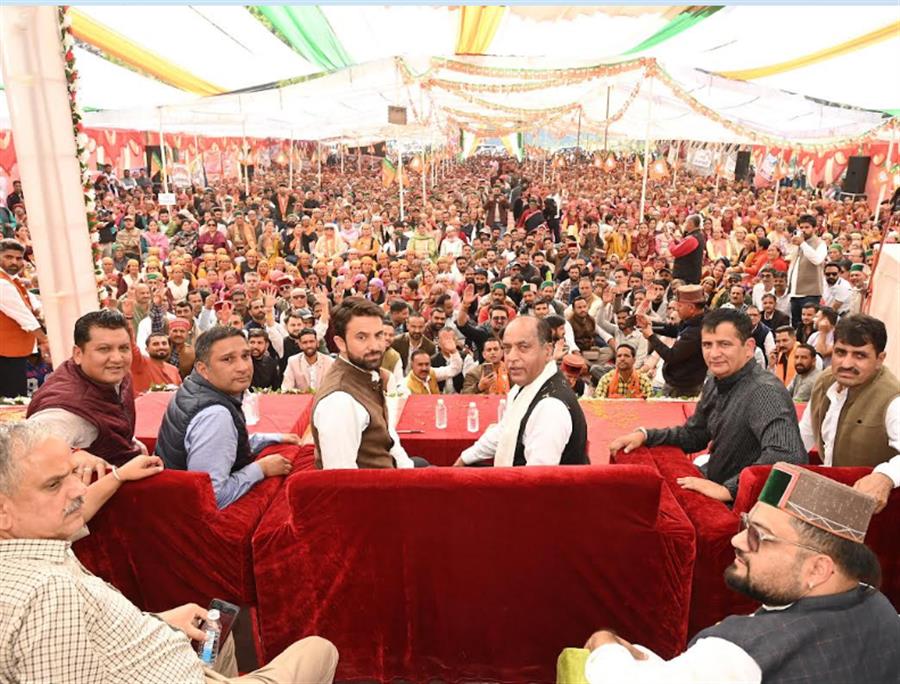 कांग्रेस सरकार के कुप्रबंधन से चारों तरफ तालाबंदी की स्थिति: जयराम ठाकुर
